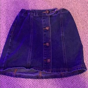 Blue jean skirt